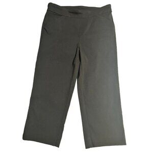 Worthington Petite Medium Capri Pants Womens Black Stretch Dress  PM‎